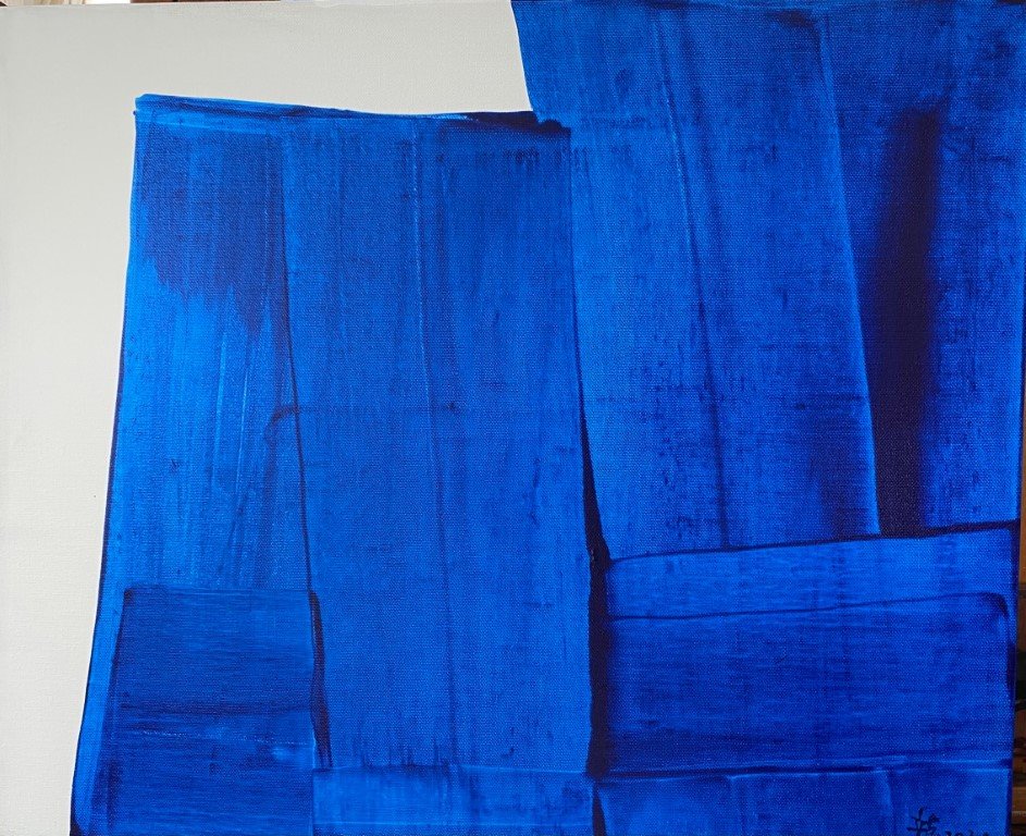 D029 陳文龍---依偎 20F 壓克力 .畫布 2024